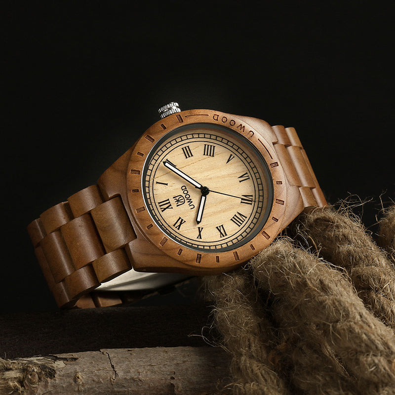 Cherry discount wood watch